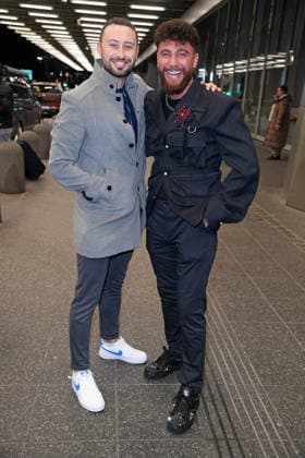 Umut Tekin with brother Ercan Tekin Departure of the candidates of the RTL TV show ICH BIN EIN STAR, HOLT MICH HIER RAUS at Frankfurt Airport in Frankfurt am Main on 17 01 2026
