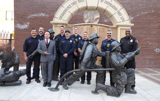 17 January 2026 - Los Angeles, California -Carlos Ramirez, Firemen from Hollywood Division. The Brave and the Rescued Honoring LA Fire Department First Responders held at The LA City Fire Museum l in Los Angeles. Los Angeles USA - ZUMAa123 20260117_zaa_a123_098 Copyright: xADx
