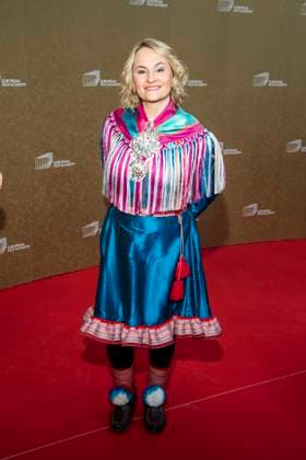 abb Anne Lajla Utsi on the red carpet at the gala for the European Film Awards 2026 European Film Awards 2026 at Haus der Kulturen der Welt on 17 01 2026 in Berlin Berlin Germany