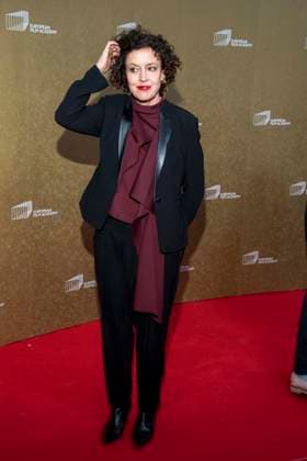 abb Maria Schrader on the red carpet at the gala for the European Film Awards 2026 Europaeischer Filmpreis 2026 at the Haus der Kulturen der Welt on 17 01 2026 in Berlin Berlin Germany