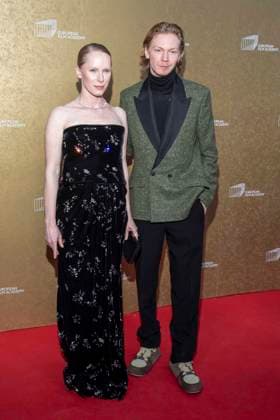 abb Susanne Wuest and Florian Geißelmann Geisselmann as guests on the red carpet at the gala for the European Film Awards 2026 Europaeischer Filmpreis 2026 at the Haus der Kulturen der Welt on 17 01 2026 in Berlin Berlin Germany