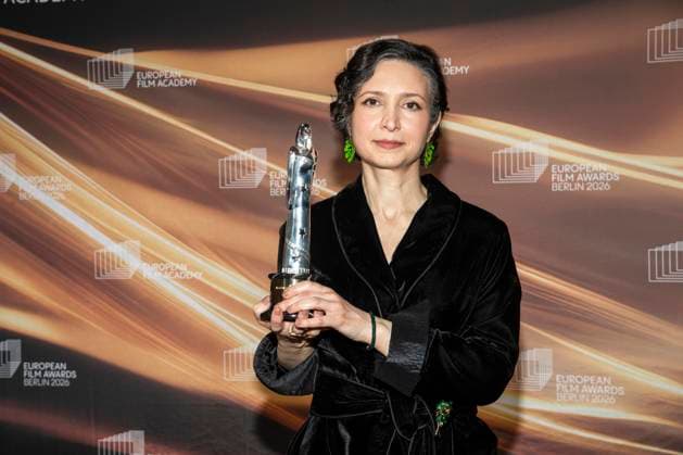 abb Sara Rajaei winner of the film award as a guest on the red carpet at the gala of the European Film Awards 2026 European Film Awards 2026 at the Haus der Kulturen der Welt on 17 01 2026 in Berlin Berlin Germany
