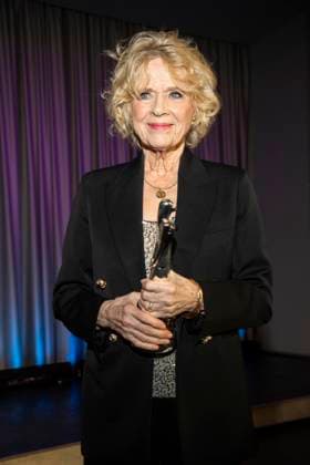 abb Liv Ullmann Lifetime Achievement Award Winner with Film Award guest on the red carpet at the European Film Awards 2026 European Film Awards 2026 Gala at Haus der Kulturen der Welt on 17 01 2026 in Berlin Berlin Germany