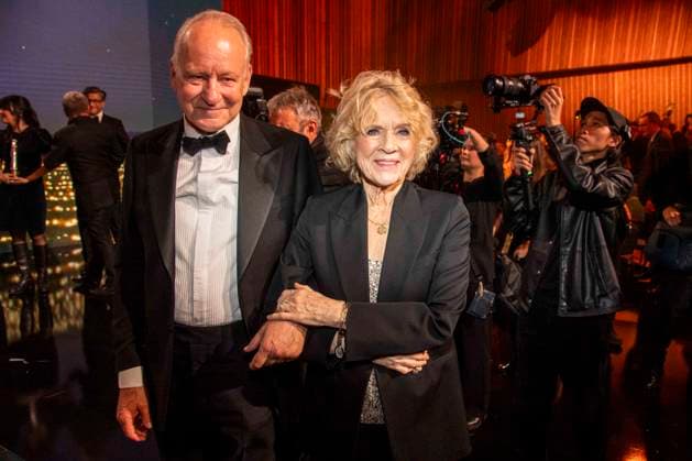 abb: Stellan Skarsgard und Liv Ullmann European zu Gast auf dem roten Teppich bei der Gala zur Verleihung der European Film Awards 2026 - Europaeischer Filmpreis 2026 im Haus der Kulturen der Welt am 17.01.2026 in Berlin Berlin Deutschland *** abb Stellan Skarsgard and Liv Ullmann European as guests on the red carpet at the gala of the European Film Awards 2026 European Film Awards 2026 at Haus der Kulturen der Welt on 17 01 2026 in Berlin Berlin Germany