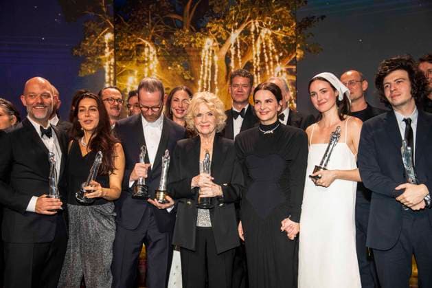 abb: Sara Rajaei, Eskil Vogt, Joachim Trier, Liv Ullmann, Juliette Binoche, Renate Reinsve, Alexander Nanau und Ugo Bienvenu Gewinner Preistraeger mit Filmpreis zu Gast auf dem roten Teppich bei der Gala zur Verleihung der European Film Awards 2026 - Europaeischer Filmpreis 2026 im Haus der Kulturen der Welt am 17.01.2026 in Berlin Berlin Deutschland *** abb Sara Rajaei, Eskil Vogt, Joachim Trier, Liv Ullmann, Juliette Binoche, Renate Reinsve, Alexander Nanau and Ugo Bienvenu Winners with film award as guests on the red carpet at the European Film Awards 2026 European Film Awards 2026 Gala at Haus der Kulturen der Welt on 17 01 2026 in Berlin Berlin Germany