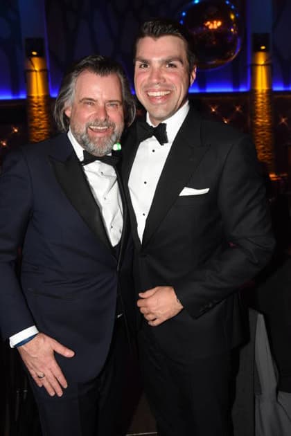 Thomas Aigner real estate entrepreneur Martin Steinbeiss sales manager Aigner Immobilien Munich 17 01 2026 Paulaner am Nockherberg Muenchner Gschichten CSU Schwarzweiss Ball Foto Muenchen