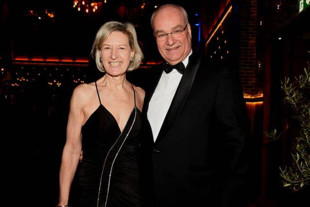 Prof Dr Angelika Niebler MEP, President of the Bavarian Economic Advisory Council with husband Michael Muenchen 17 01 2026 Paulaner am Nockherberg Muenchner Gschichten CSU Schwarzweiss Ball Photo Muenchen