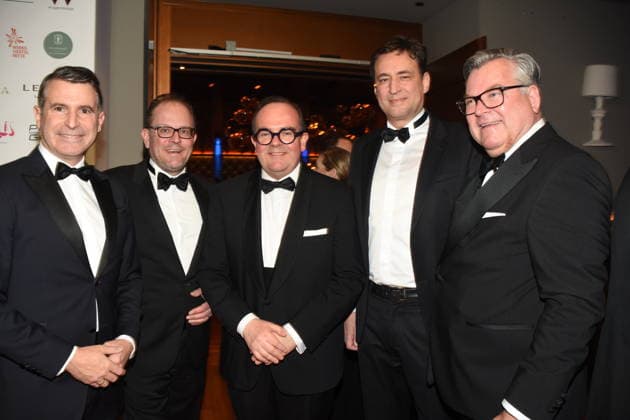 Eric Beisswenger CSU MdL Manuel Pretzl CSU City Councillor Clemens Baumgaertner CSU Municipal Councillor a D Mayor Candidate Georg Eisenreich CSU Justice Minister Josef Schmid CSU MdL Organizers Munich 17 01 2026 Paulaner am Nockherberg Muenchner Gschichten CSU Schwarzweiss Ball Photo Munich