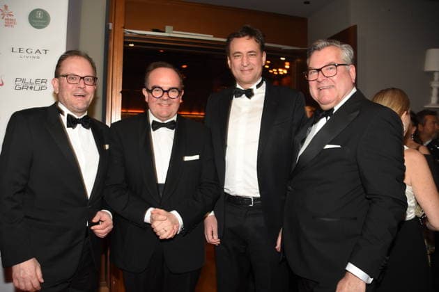 Manuel Pretzl CSU City Councillor Clemens Baumgaertner CSU Local Councillor a D Mayor Candidate Georg Eisenreich CSU Justice Minister Josef Schmid CSU MdL Organizers Munich 17 01 2026 Paulaner am Nockherberg Muenchner Gschichten CSU Schwarzweiss Ball Photo Muenchen