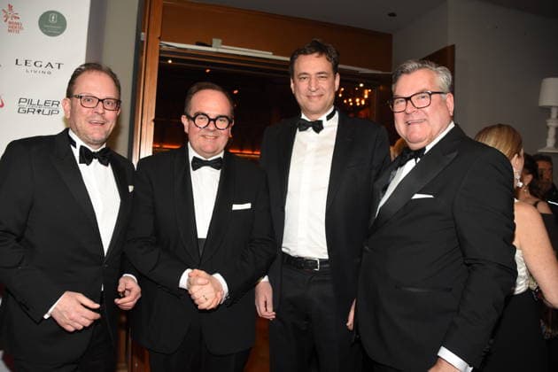 Manuel Pretzl CSU City Councillor Clemens Baumgaertner CSU Local Councillor a D Mayor Candidate Georg Eisenreich CSU Justice Minister Josef Schmid CSU MdL Organizers Munich 17 01 2026 Paulaner am Nockherberg Muenchner Gschichten CSU Schwarzweiss Ball Photo Muenchen