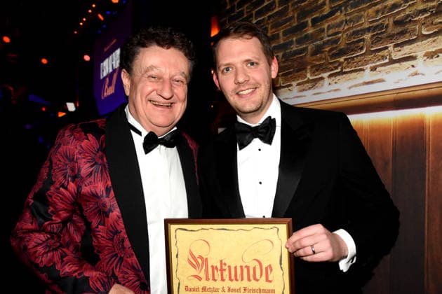 Prof Dr Wolfgang Heckl Deutsches Museum Director General a D Entrepreneur of the Year Daniel Metzler and Josef Fleischmann, Absent Isar Aerospace Munich 17 01 2026 Paulaner am Nockherberg Muenchner Gschichten CSU Schwarzweiss Ball Foto Muenchen