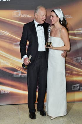 Stellan Skarsgard European Actor Award and Renate Reinsve at the EUROPEAN FILM AWARDS 2026 ceremony in Berlin on 17 01 2026