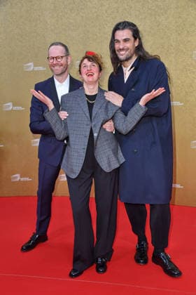 Joachim Trier, Alice Rohrwacher and Oliver Laxe at the EUROPEAN FILM AWARDS 2026 ceremony in Berlin on 17 01 2026