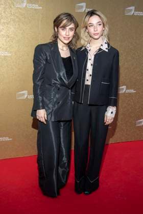 abb Greta Scarano and Matilda De Angelis as guests on the red carpet at the gala for the European Film Awards 2026 European Film Awards 2026 at Haus der Kulturen der Welt on 17 01 2026 in Berlin Berlin Germany