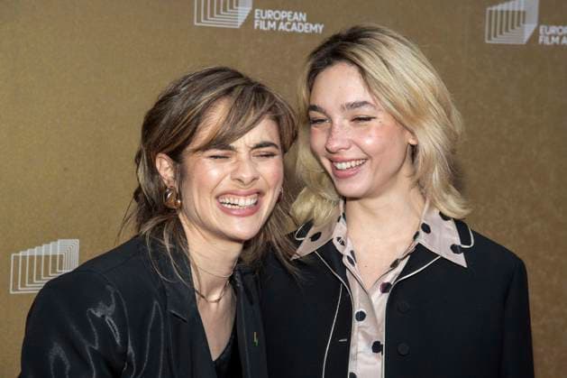 abb Greta Scarano and Matilda De Angelis as guests on the red carpet at the gala for the European Film Awards 2026 European Film Awards 2026 at Haus der Kulturen der Welt on 17 01 2026 in Berlin Berlin Germany