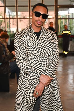 Milan, Milan Men s Fashion Week: Fall Winter 2026 - Men s Fashion, Fall Winter 2026 - Simon Cracker show. Front row: Durand Bernarr  Copyright: xSimonaxChiocciax xipa-agency.netx xFotosickix IPA_Agency_IPA70241190