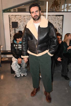 Milan, Milan Men s Fashion Week: Fall Winter 2026 - Men s Fashion, Fall Winter 2026 - Simon Cracker show. Front row: Giorgio Giangiulio  Copyright: xSimonaxChiocciax xipa-agency.netx xFotosickix IPA_Agency_IPA70241226
