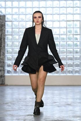 Milan, Milan Men s Fashion Week: Fall Winter 2026 - Men s Fashion, Fall Winter 2026 - Simon Cracker fashion show. Fashion show photo: model  Copyright: xSimonaxChiocciax xipa-agency.netx xFotosickix IPA_Agency_IPA70243057