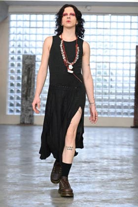 Milan, Milan Men s Fashion Week: Fall Winter 2026 - Men s Fashion, Fall Winter 2026 - Simon Cracker fashion show. Fashion show photo: model  Copyright: xSimonaxChiocciax xipa-agency.netx xFotosickix IPA_Agency_IPA70243012