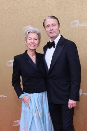 European Film Awards 2026 Red Carpet and Award Ceremony Hanne Jacobsen, Mads Mikkelsen European Film Awards 2026, Haus der Kulturen der Welt, Berlin Date 17 01 2026 Copyright: xEventpressxKratschx
