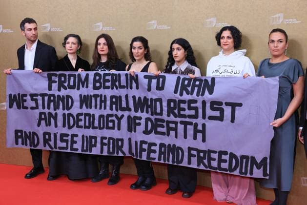 European Film Awards 2026 Red Carpet and Award Ceremony Political Statement European Film Awards 2026, Haus der Kulturen der Welt, Berlin Date 17 01 2026 Copyright: xEventpressxKratschx