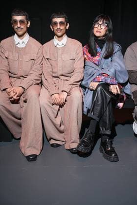 Milan, Milan Men s Fashion Week: Fall Winter 2026 - Men s Fashion, Fall Winter 2026 - QASIMI Fashion Show - front row In the photo: Twins Hadban  Copyright: xRiccardoxGIordanox xipa-agency.netx xRiccardoxGiordanox IPA_Agency_IPA70250096