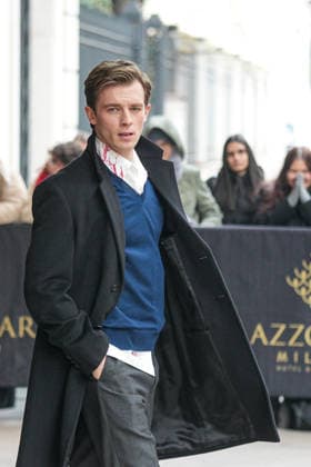 Milan, Milan Men s Fashion Week: Fall Winter 2026 - Men s Fashion, Fall Winter 2026 - Prada Fashion Show - Guests leaving the Hotel Paris. In the photo: Jannis Niewöhner  Copyright: xRiccardoxGIordanox xipa-agency.netx xRiccardoxGiordanox IPA_Agency_IPA70250956