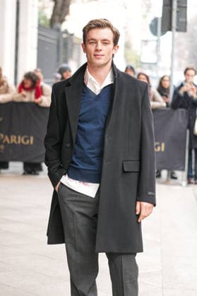 Milan, Milan Men s Fashion Week: Fall Winter 2026 - Men s Fashion, Fall Winter 2026 - Prada Fashion Show - Guests leaving the Hotel Paris. In the photo: Jannis Niewöhner  Copyright: xRiccardoxGIordanox xipa-agency.netx xRiccardoxGiordanox IPA_Agency_IPA70250964