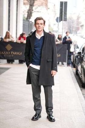 Milan, Milan Men s Fashion Week: Fall Winter 2026 - Men s Fashion, Fall Winter 2026 - Prada Fashion Show - Guests leaving the Hotel Paris. In the photo: Jannis Niewöhner  Copyright: xRiccardoxGIordanox xipa-agency.netx xRiccardoxGiordanox IPA_Agency_IPA70250974