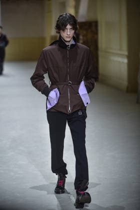 January 18, 2026, Milano, MI: A model walks the runway during the Prada collection show as part of Men s Fall Winter 2026-2027 Milan s fashion week, in Milan, Italy, 18 January 2026. .ANSA MATTEO CORNER Milano MI  - ZUMAa110 20260118_zaf_a110_019 Copyright: xAnsax