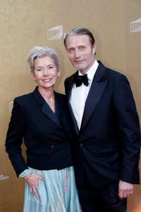 European Film Awards, Arrival at the House of World Cultures, Berlin, 17 01 2026 Hanne Jacobsen and Mads Mikkelsen at the arrival for the European Film Awards at the House of World Cultures in Berlin on 17 01 2026 Berlin House of World Cultures Copyright: xAnitaxBuggex