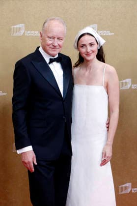European Film Awards, Arrival at the House of World Cultures, Berlin, 17 01 2026 Stellan Skarsgard and Renate Reinsve at the arrival for the European Film Awards at the House of World Cultures in Berlin on 17 01 2026 Berlin House of World Cultures Copyright: xAnitaxBuggex