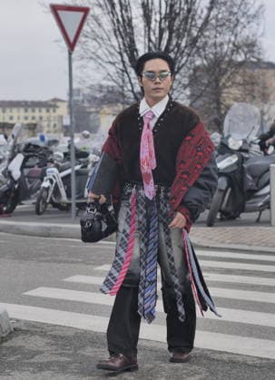 Milan, Milan Men s Fashion Week: Fall Winter 2026 2027 - Men s Fashion, Fall Winter 2026. - Prada fashion show - In the photo Guest  Copyright: xLucaxPontix xipa-agency.netx xLucaPonti IpaAgencyx IPA_Agency_IPA70265201
