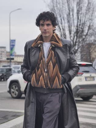Milan, Milan Men s Fashion Week: Fall Winter 2026 2027 - Men s Fashion, Fall Winter 2026. - Prada fashion show - In the photo Guest  Copyright: xLucaxPontix xipa-agency.netx xLucaPonti IpaAgencyx IPA_Agency_IPA70265387