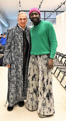 Milan, Italy VICTOR HART MFW Fall 2026 Men s Fashion Show In the photo: VICTOR HART, Carlo Capasa, president of the National Chamber of Italian Fashion (CNMI)  Copyright: xNickxZonnax xipa-agency.netx xNickxZonnax IPA_Agency_IPA70270707