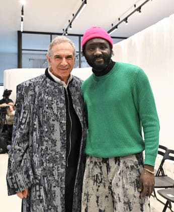 Milan, Italy VICTOR HART MFW Fall 2026 Men s Fashion Show In the photo: VICTOR HART, Carlo Capasa, president of the National Chamber of Italian Fashion (CNMI)  Copyright: xNickxZonnax xipa-agency.netx xNickxZonnax IPA_Agency_IPA70270709