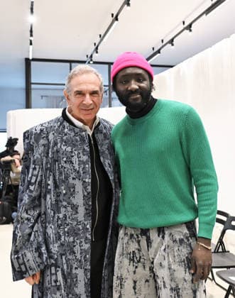 Milan, Italy VICTOR HART MFW Fall 2026 Men s Fashion Show In the photo: VICTOR HART, Carlo Capasa, president of the National Chamber of Italian Fashion (CNMI)  Copyright: xNickxZonnax xipa-agency.netx xNickxZonnax IPA_Agency_IPA70270710