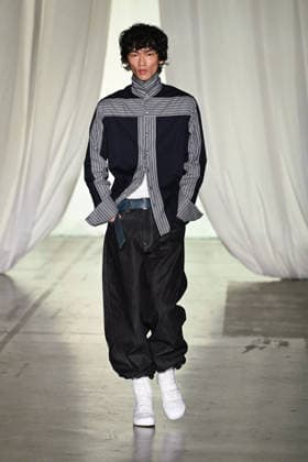 Milan, Milan Men s Fashion Week: Fall Winter 2026 - Men s Fashion, Fall Winter 2026 - Saul Nash fashion show. Fashion show photo: model  Copyright: xSimonaxChiocciax xipa-agency.netx xFotosickix IPA_Agency_IPA70272352