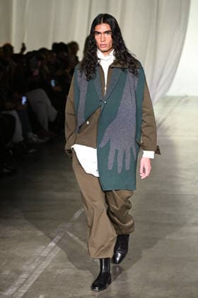 Milan, Milan Men s Fashion Week: Fall Winter 2026 - Men s Fashion, Fall Winter 2026 - Saul Nash fashion show. Fashion show photo: model  Copyright: xSimonaxChiocciax xipa-agency.netx xFotosickix IPA_Agency_IPA70272395