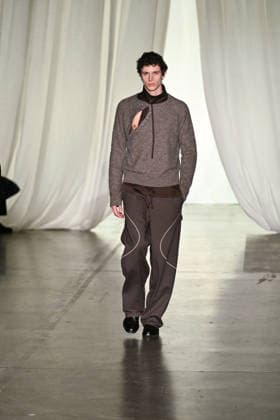 Milan, Milan Men s Fashion Week: Fall Winter 2026 - Men s Fashion, Fall Winter 2026 - Saul Nash fashion show. Fashion show photo: model  Copyright: xSimonaxChiocciax xipa-agency.netx xFotosickix IPA_Agency_IPA70272446