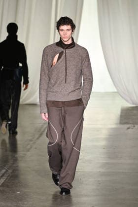Milan, Milan Men s Fashion Week: Fall Winter 2026 - Men s Fashion, Fall Winter 2026 - Saul Nash fashion show. Fashion show photo: model  Copyright: xSimonaxChiocciax xipa-agency.netx xFotosickix IPA_Agency_IPA70272451