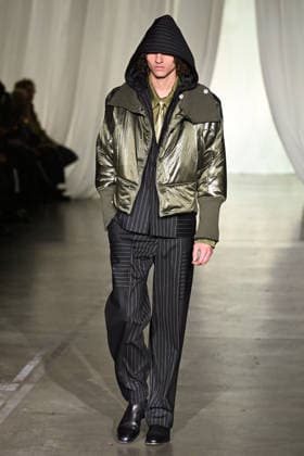 Milan, Milan Men s Fashion Week: Fall Winter 2026 - Men s Fashion, Fall Winter 2026 - Saul Nash fashion show. Fashion show photo: model  Copyright: xSimonaxChiocciax xipa-agency.netx xFotosickix IPA_Agency_IPA70272380