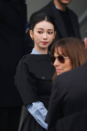 Milan, Milan Fashion Week Menswear Fall Winter 2026 2027 - Men s Fashion, Fall Winter 2026 2027 - Prada Fashion Show - Guest Arrivals. Pictured: Karina (South Korean singer, member and leader of the group Aespa)  Copyright: xAlessandroxBremecx xipa-agency.netx xx IPA_Agency_IPA70274713