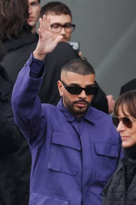 Milan, Milan Fashion Week Menswear Fall Winter 2026 2027 - Men s Fashion, Fall Winter 2026 2027 - Prada Fashion Show - Guest Arrivals. Pictured: Rauw Alejandro (singer and rapper)  Copyright: xAlessandroxBremecx xipa-agency.netx xx IPA_Agency_IPA70274714