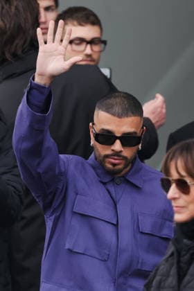 Milan, Milan Fashion Week Menswear Fall Winter 2026 2027 - Men s Fashion, Fall Winter 2026 2027 - Prada Fashion Show - Guest Arrivals. Pictured: Rauw Alejandro (singer and rapper)  Copyright: xAlessandroxBremecx xipa-agency.netx xx IPA_Agency_IPA70274715