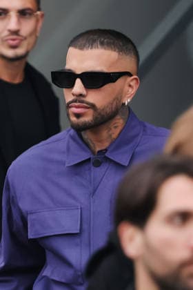 Milan, Milan Fashion Week Menswear Fall Winter 2026 2027 - Men s Fashion, Fall Winter 2026 2027 - Prada Fashion Show - Guest Arrivals. Pictured: Rauw Alejandro (singer and rapper)  Copyright: xAlessandroxBremecx xipa-agency.netx xx IPA_Agency_IPA70274720