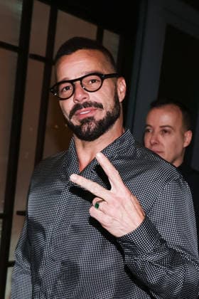 Milan, Milan Fashion Week Menswear Fall Winter 2026 2027 - Men s Fashion, Fall Winter 2026 2027 - Giorgio Armani After Party - Guest Arrivals. Pictured: Ricky Martin (singer)  Copyright: xAlessandroxBremecx xipa-agency.netx xx IPA_Agency_IPA70274881