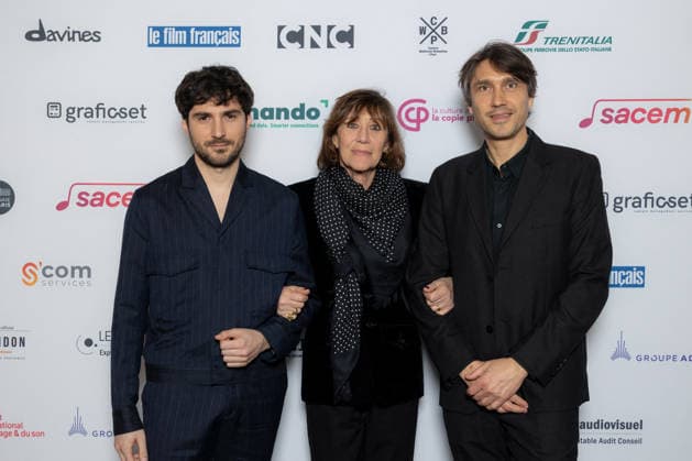 Ceremonie Des Lumieres 2026 Guillaume Marbeck, Michele Halberstadt and David Chambille attends the Ceremonie Des Lumieres 31th International Press Award Ceremony at l Institut du Monde Arabe on January 18, 2026 in Paris, France. Photo by Nasser Berzane ABACAPRESS.COM Paris France  Copyright: xBerzanexNasser ABACAx