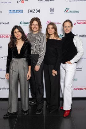 Ceremonie Des Lumieres 2026 Marine Atlan, Louise Hemon, Galatea Bellugi and guest attends the Ceremonie Des Lumieres 31th International Press Award Ceremony at l Institut du Monde Arabe on January 18, 2026 in Paris, France. Photo by Nasser Berzane ABACAPRESS.COM Paris France  Copyright: xBerzanexNasser ABACAx