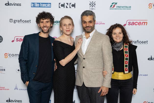 Ceremonie Des Lumieres 2026 Lionel Massol, Clémence Madeleine-Perdrillat, Nathaniel H limi and Pauline Seigland attends the Ceremonie Des Lumieres 31th International Press Award Ceremony at l Institut du Monde Arabe on January 18, 2026 in Paris, France. Photo by Nasser Berzane ABACAPRESS.COM Paris France  Copyright: xBerzanexNasser ABACAx